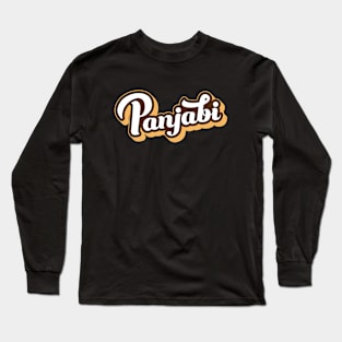 Panjabi Vintage style Design Long Sleeve T-Shirt